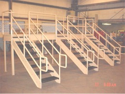 Walkway for conveyor lines.