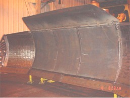 Bulldozer Blade, used on earth moving euipment.